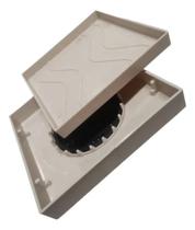 Ralo Oculto 15x15 Invisivel Para Piso Porcelanato Bege