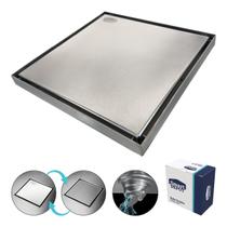 Ralo Oculto Inox 20x20cm Aço Inoxidável - Smart Depot Ralo Oculto Inox 20x20cm Aço Inoxidável - Smart Depot