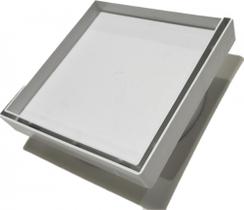 Ralo Oculto Invisíve PVC 10x10 Cm Para Banheiro Cola Piso Anti Odor/inseto