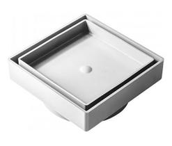Ralo Oculto Invisível 10x10 Cm Com Tela (branco)