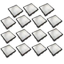Ralo Oculto Invisivel 15X15 Aço Inox Anti Odor Kit 15 Uni Box Banheiro Lavanderia Varanda Limpeza Chao Discreto