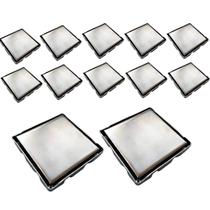Ralo Oculto Invisivel 15X15 Inox Kit 12 Uni Anti Odor Cozinha Banheiro Varanda Box Lavabo Seguro Discreto Casa Ralo Oculto Invisivel 15X15 Inox Kit 12 Uni Anti Odor Cozinha Banheiro Varanda Box Lavabo Seguro Discreto Casa