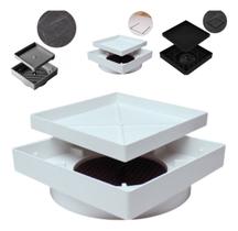 Ralo Oculto Invisível 15x15 Sifonado Para Piso Porcelanato Banheiros Quintal Areas Gourmet Anti insetos Anti Odor