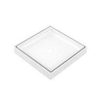 Ralo Oculto Invisível 15x15cm Branco com Encaixe Universal Ralo Oculto Invisível 15x15cm Branco com Encaixe Universal