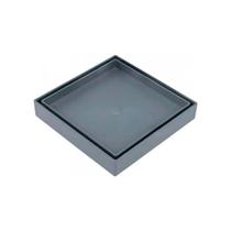 Ralo Oculto Invisível 15x15cm Cinza com Encaixe Universal Ralo Oculto Invisível 15x15cm Cinza com Encaixe Universal