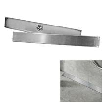 Ralo Oculto Invisivel Linear Inox 60cm Anti Odor Anti Inseto Lavabo Banheiro Lavanderia Resistente Seguro Higienico