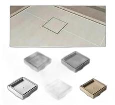 Ralo Oculto Invisível Quadrado 10X10 Cm Seca Piso E Ralo Oculto Invisível Quadrado 10X10 Cm Seca Piso E