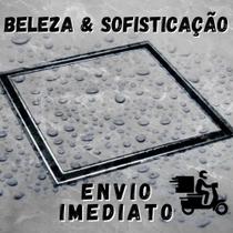 Ralo oculto invisível Seca Piso Sifonado Com Tela Anti-Inseto Premium 15x15cm Cinza Ralo oculto invisível Seca Piso Sifonado Com Tela Anti-Inseto Premium 15x15cm Cinza
