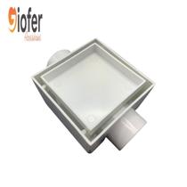 Ralo Oculto Invisivel Sifonado 10cm x 10cm Branco Giofer