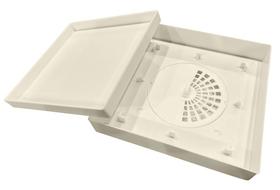 Ralo Oculto Invisível Universal Sifonado Bege Claro