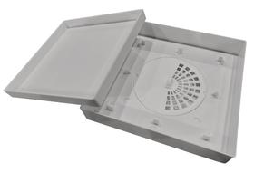 Ralo Oculto Invisível Universal Sifonado Cinza Claro