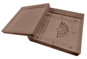 Ralo Oculto Invisível Universal Sifonado Marrom