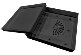 Ralo Oculto Invisível Universal Sifonado Preto