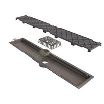 Ralo Oculto Linear Cinza Sifonado Novii 75cm Ralo Oculto Linear Cinza Sifonado Novii 75cm