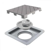 Ralo Oculto Quadrado PVC Novii 10x10cm Linear Acessórios Ralo Oculto Quadrado PVC Novii 10x10cm Linear Acessórios