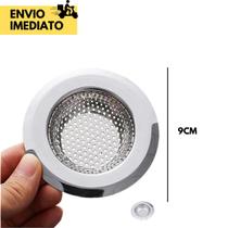Ralo para Pia Aço Inox 9cm ou 3.1/2 Linha Garbo Excelente Qualidade Ralinho de Inox para Pia Protet