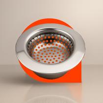 Ralo Para Pia Grande Em Ralinho Inox Com Borda Cozinha Prático 11,5cm - Cor Plateado Ralo Para Pia Grande Em Ralinho Inox Com Borda Cozinha Prático 11,5cm - Cor Plateado