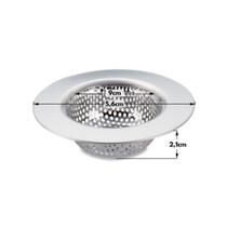 Ralo Para Pia Médio Com Borda Inox Cozinha 9cm TOP Ralo Para Pia Médio Com Borda Inox Cozinha 9cm TOP