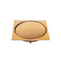 Ralo Para Piso Click Dourado 15x15 Cm