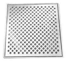 Ralo Perfurado Aluminio 30x30 Com Suporte