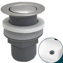 Ralo Pia Banheiro 1 1/4 Tampa Click Aço Inox Pia Lavabo 4cm Valvula Click Pia Lavatorio Tampa Pequena Inox Polido Brilhoso Ralo de Escoamento 40mm Ralo Pia Banheiro 1 1/4 Tampa Click Aço Inox Pia Lavabo 4cm Valvula Click Pia Lavatorio Tampa Pequena Inox Polido Brilhoso Ralo de Escoamento 40mm