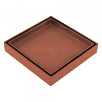 Ralo Plástico Ocúlto 15x15 Marrom Gemell