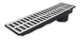 Ralo Pluvial 15x50 Com Coletor Saída Baixa No Canto E Tela Anti Insetos - Ficone Decor
