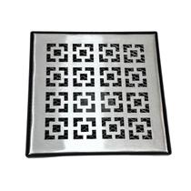 Ralo Pluvial 20x20 Inox Dubai com Tela Saída 4 polegada Ralo Pluvial 20x20 Inox Dubai com Tela Saída 4 polegada