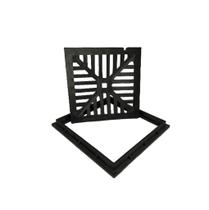 Ralo Pluvial com Aro Reforçado Externo PVC Polipropileno Preto Injetados Brasil