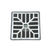 Ralo Pluvial modelo 15x15 Concava Alumínio com Tela Coletor Saída Baixa 50mm (2 polegadas)