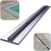 Ralo Pluvial Permanente Base Inox Cola Piso com Tela Infinito Ficone 50cm Ralo Pluvial Permanente Base Inox Cola Piso com Tela Infinito Ficone 50cm
