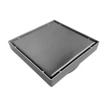 Ralo Quadrado 2 Em 1 Tampa Inox Escovado/ Oculto 15x15cm Ralo Quadrado 2 Em 1 Tampa Inox Escovado/ Oculto 15x15cm