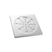 Ralo Quadrado Blukit 15Cm Cromado