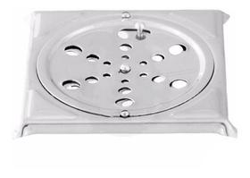 Ralo Quadrado de Aço Inox 10 cm x 10 cm