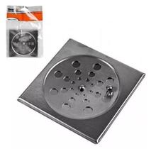 Ralo Quadrado Em Inox Com Fecho 10x10Cm