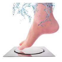 Ralo Quadrado Inteligente Click Aço Inox 10 X 10 cm Veda Mal Cheiro Ralo Quadrado Inteligente Click Aço Inox 10 X 10 cm Veda Mal Cheiro