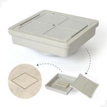 Ralo Quadrado Oculto 20x20cm Resistente, Moderno e Versátil