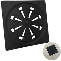 Ralo Quadrado Preto Inox 10x10 Tampa Anti Odor Grelha Abre e Fecha 10cm Ralo De Banheiro Com Fecho