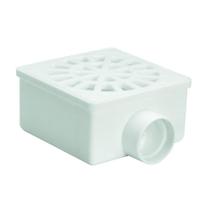 Ralo Quadrado Seco 10x5,4x4CM Branco Amanco