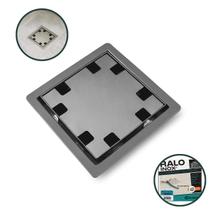 Ralo Quadrado Selmetal Quadrata PVC 15x15cm com Tampa Oculta