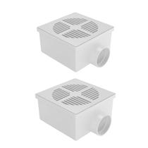 Ralo Quadrado Sifonado 100 x 52 x 40mm Seco Fortlev 2und Ralo Quadrado Sifonado 100 x 52 x 40mm Seco Fortlev 2und