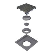 RALO QUADRATA 10x10 BASE E TAMPO OCULTO EM PVC RABS10