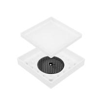 Ralo Quadratta Branco Oculto 15x15 - Simmetria