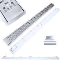 Ralo Raso Ideal para Laje e Apartamento Inox 304 Dubai 70cm col Branco com Tela Ralo Raso Ideal para Laje e Apartamento Inox 304 Dubai 70cm col Branco com Tela