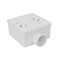 Ralo Seco Quadrado 100x52x40mm PVC Branco - Amanco Ralo Seco Quadrado 100x52x40mm PVC Branco - Amanco