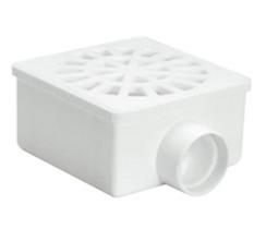 Ralo Seco Quadrado Com Grelha Branca 100x40mm - AMANCO Ralo Seco Quadrado Com Grelha Branca 100x40mm - AMANCO