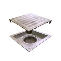 Ralo Sekinho Oculto 150x150mm Saída de 100mm Alumínio