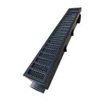 Ralo Sequencial 8cm x 50cm Preto Fosco com Tela