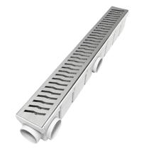 Ralo Sequencial de Inox 6x50 Raio com Tela e Coletor Branco