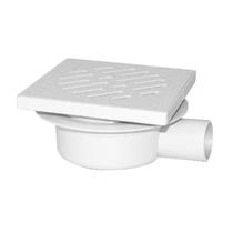 Ralo Sifonado 14x14cm Regulável Branco Odem Ralo Sifonado 14x14cm Regulável Branco Odem
